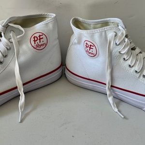 P.F. PF Flyers White Reissue High Top Shoes
